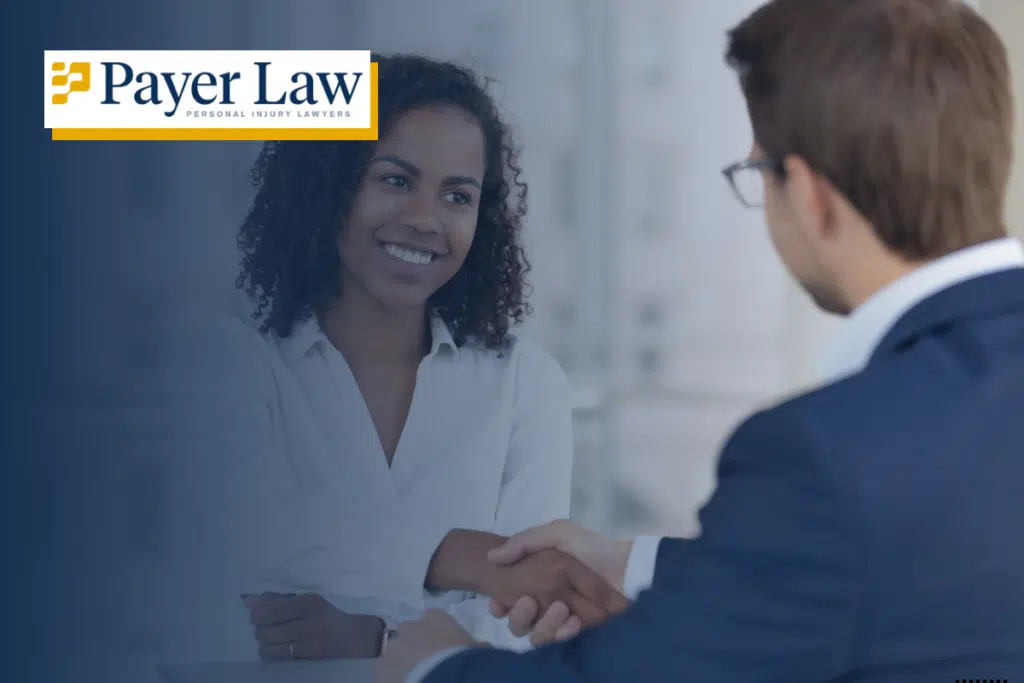person talking with a lawyer