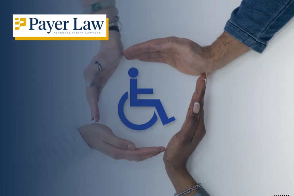disability sign with hands around