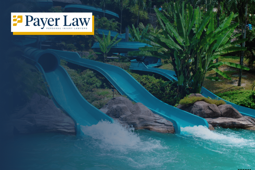 water slide in a park