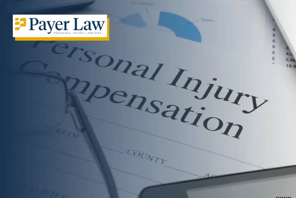 a photo of documents explaining personal injury compensation