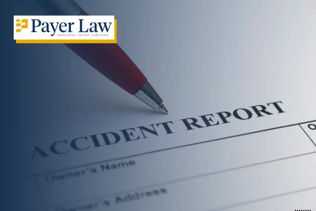 document with car accident report