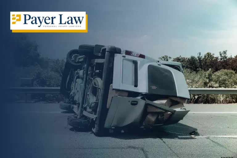 a bus that has tipped over