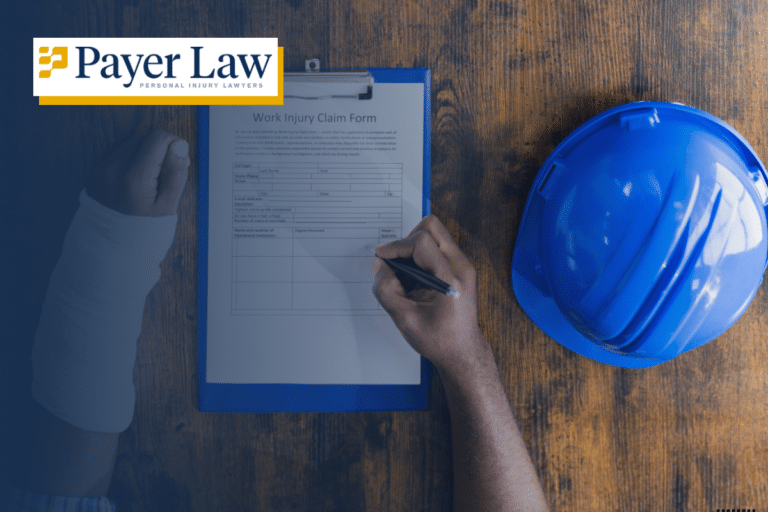 a worker in miami fills out a workers compensation form