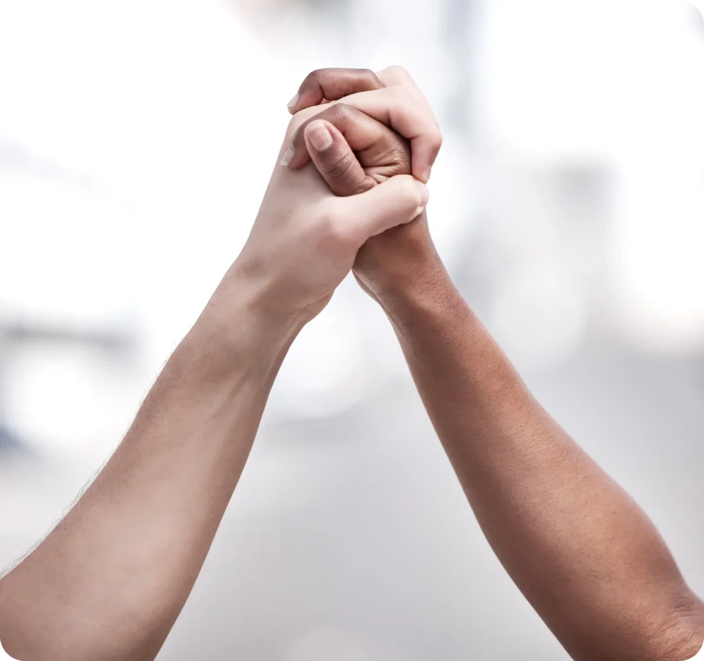 Hands holding