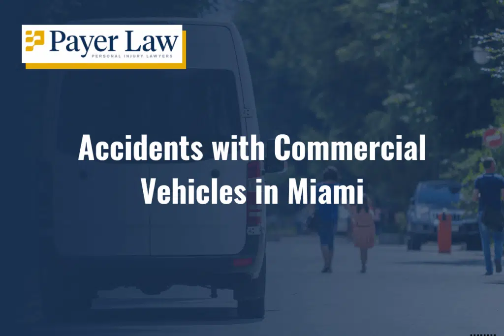 a commercial van driving in Miami, Florida
