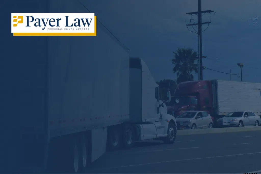 a semi truck driving in South Florida