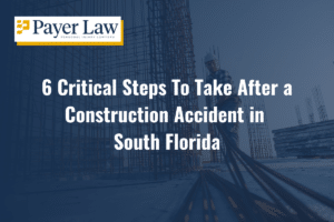 a construction worker on a construction site in South Florida